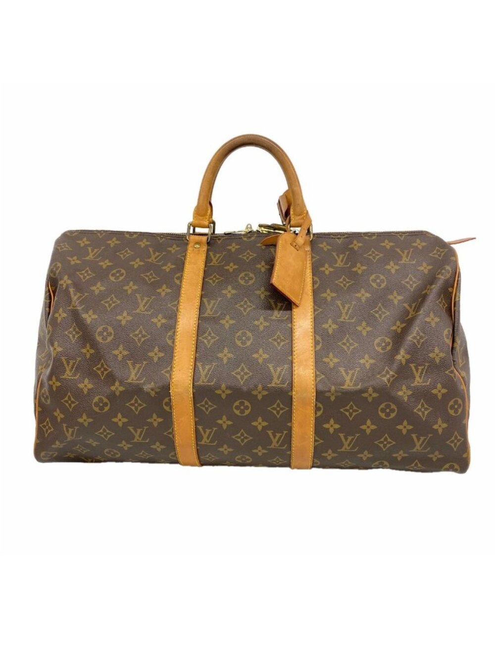 Louis Vuitton Boston Bag Monogram Keepall 50 Brown